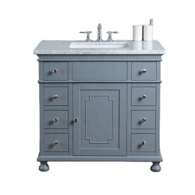 Homedee New Arrival 36 inch grey color American style used Vanities Cabinets